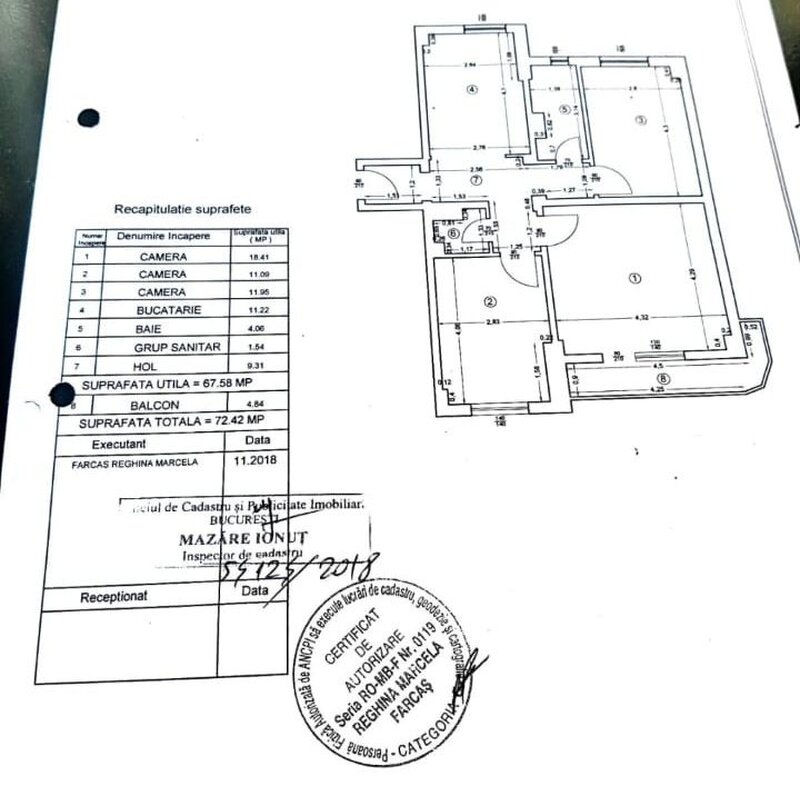 Vanzare apartament 3 camere Petre Ispirescu